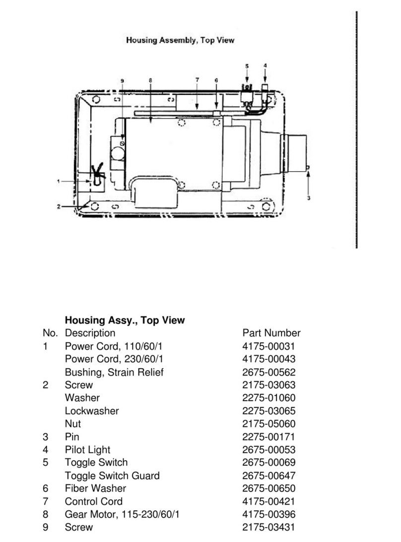 Berkel E-222 parts list