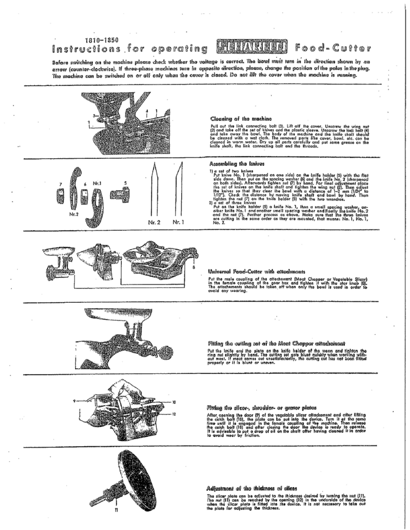 Berkel 1810 User manual