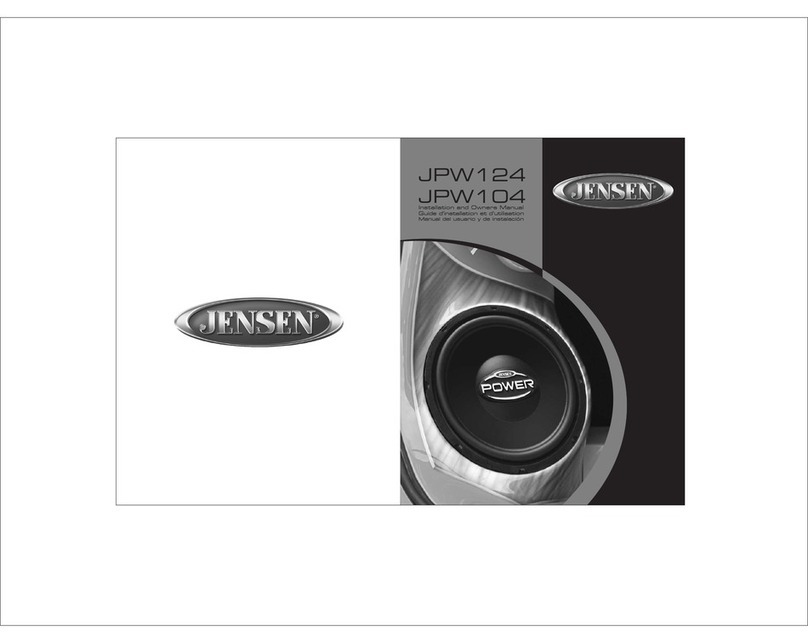 Audiovox JPW104 owner's manual