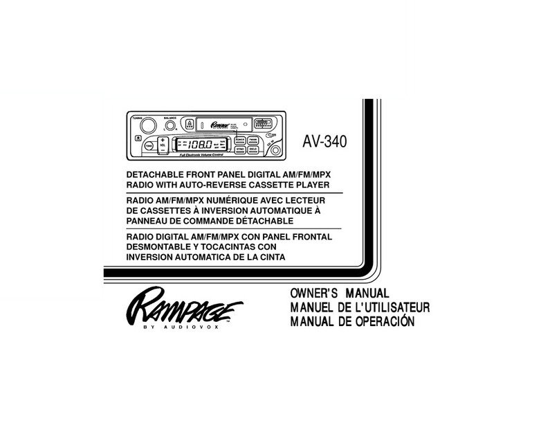 Audiovox AV-340 User manual