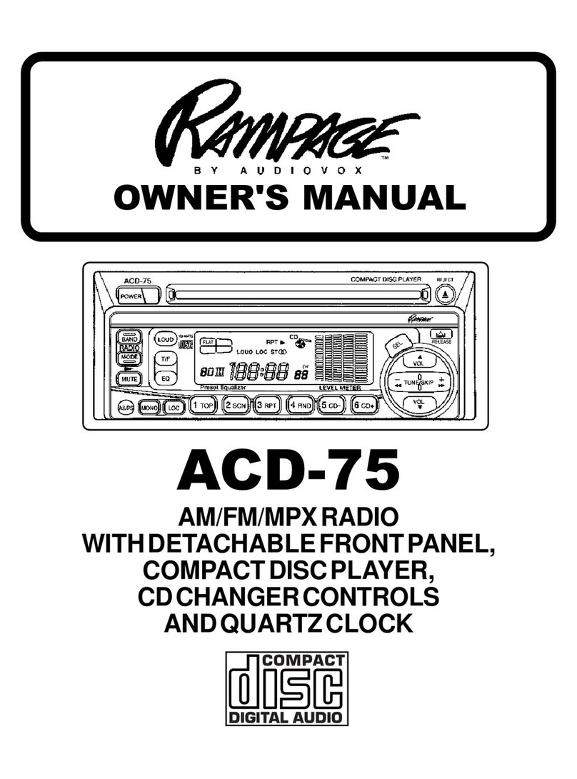 Audiovox ACD-75 User manual