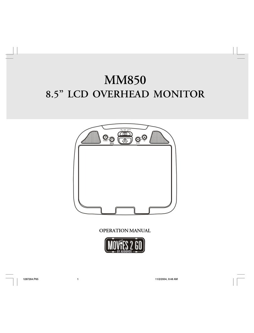 Audiovox MM850 User manual