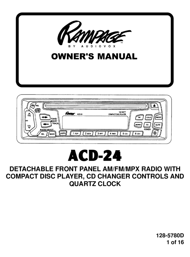 Audiovox ACD-24 User manual
