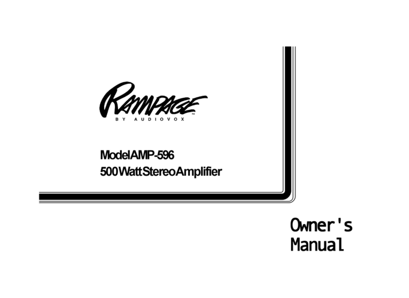 Audiovox AMP-596C owner's manual