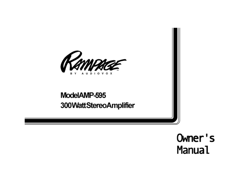 Audiovox AMP-595C owner's manual