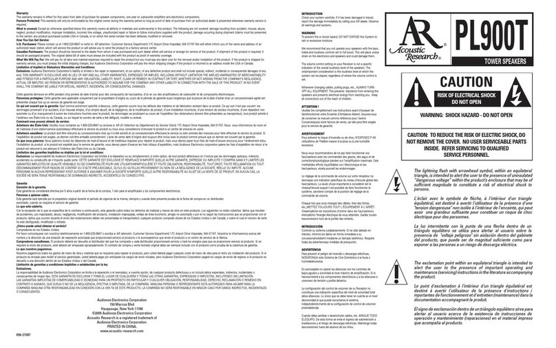 Audiovox PL900T install guide