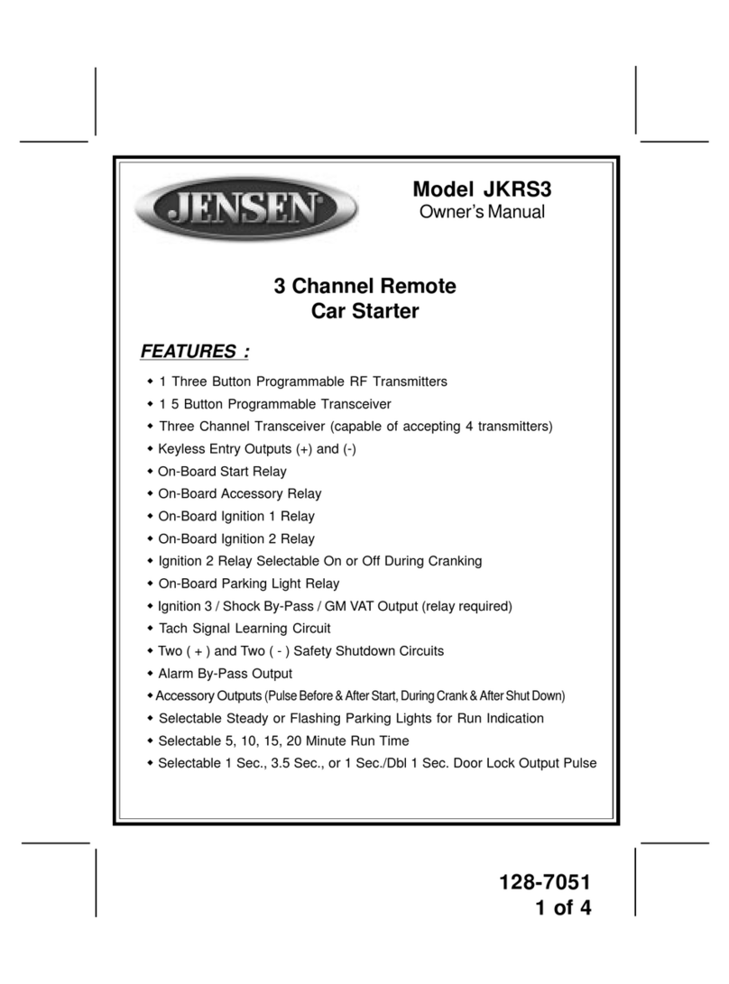 Audiovox JKRS3 User manual
