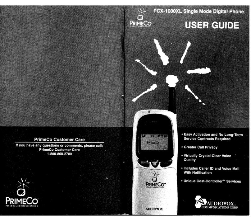 Audiovox PCX-1000XL user guide