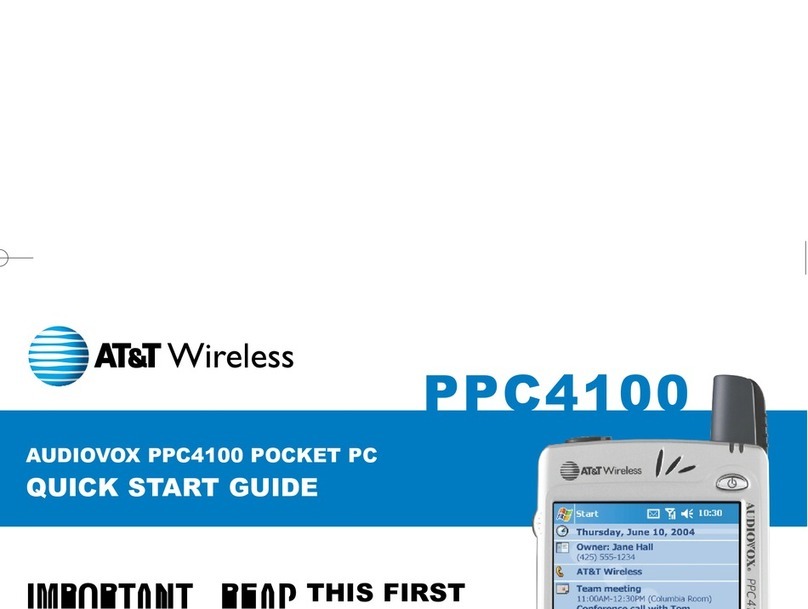 Audiovox PPC-4100 User manual
