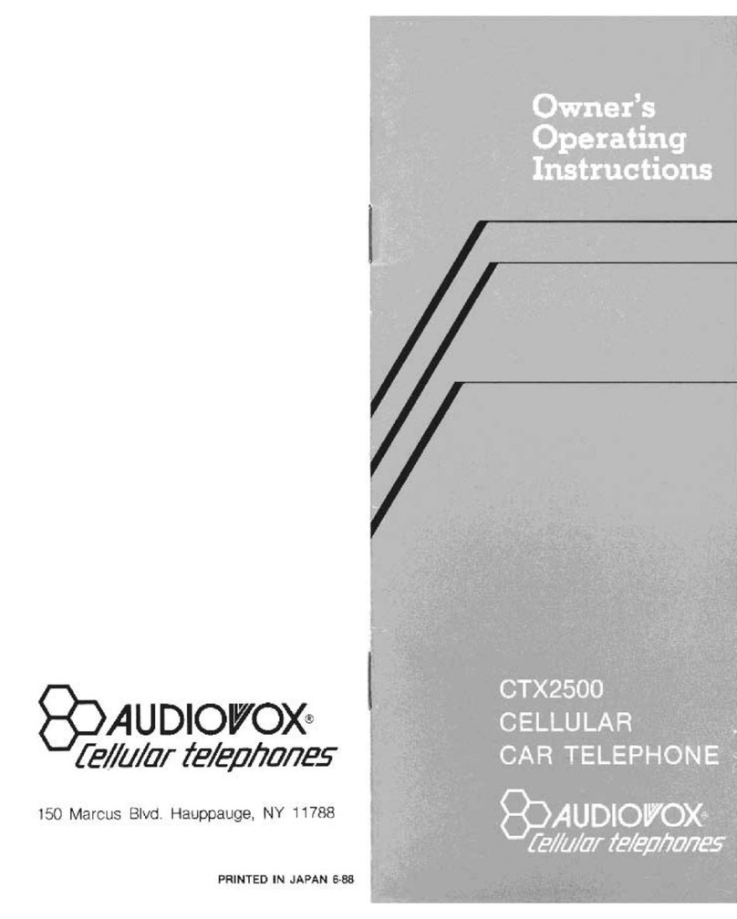 Audiovox CTX2500 Operation manual