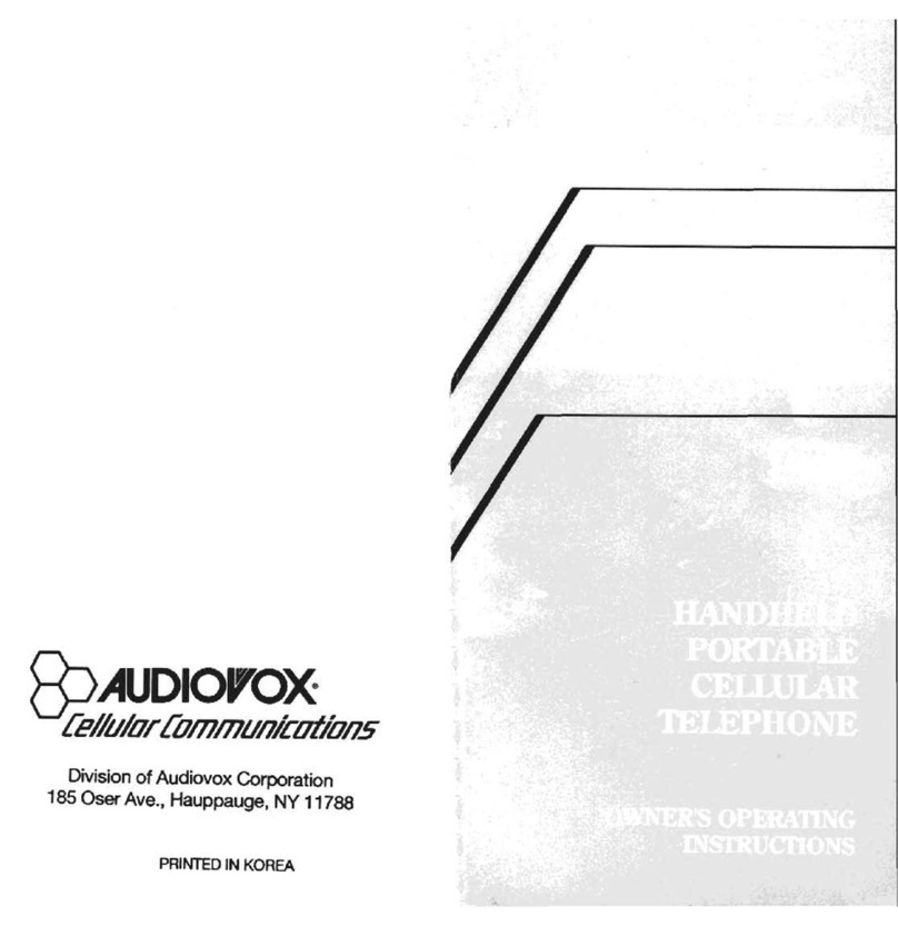 Audiovox MVX300 Operation manual
