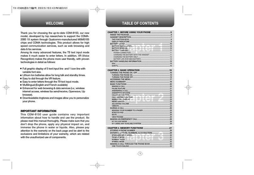 Audiovox CDM-8150 User manual