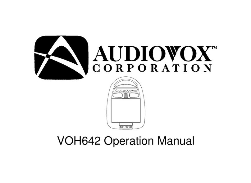 Audiovox VOH-642 User manual Audiovox VOH-642 User manual