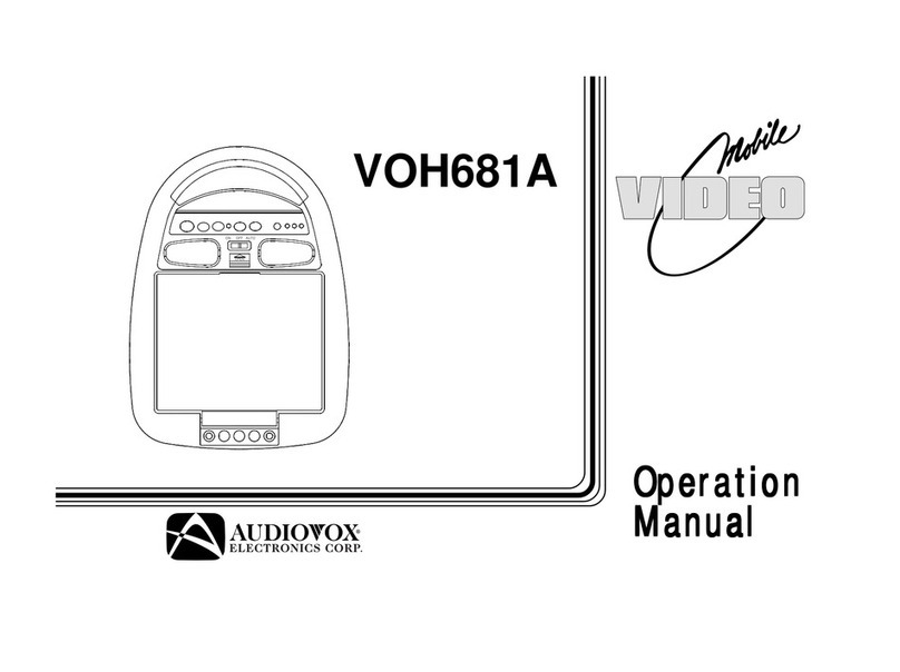 Audiovox VOH681A Operation manual