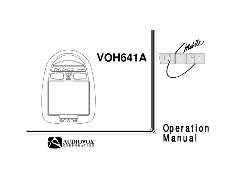 Audiovox VOH641A User manual Audiovox VOH641A User manual