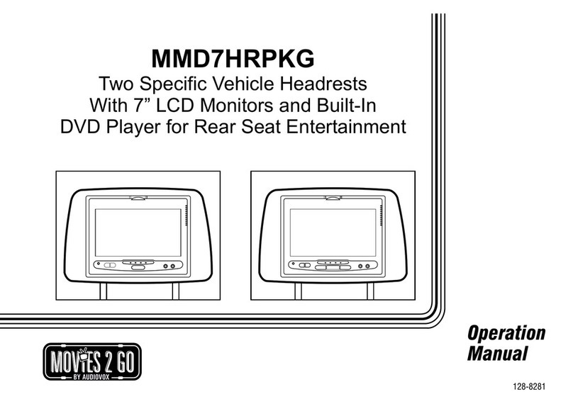 Audiovox MMD7HRPKG - Movies2Go - DVD Player User manual