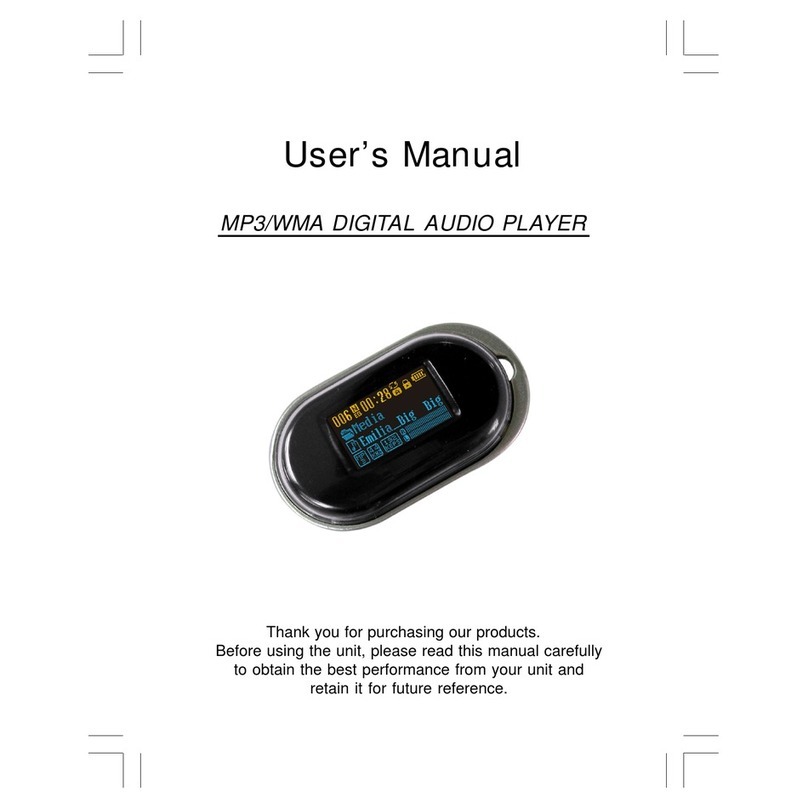 Audiovox MP6512 - MP 512 MB Digital Player User manual