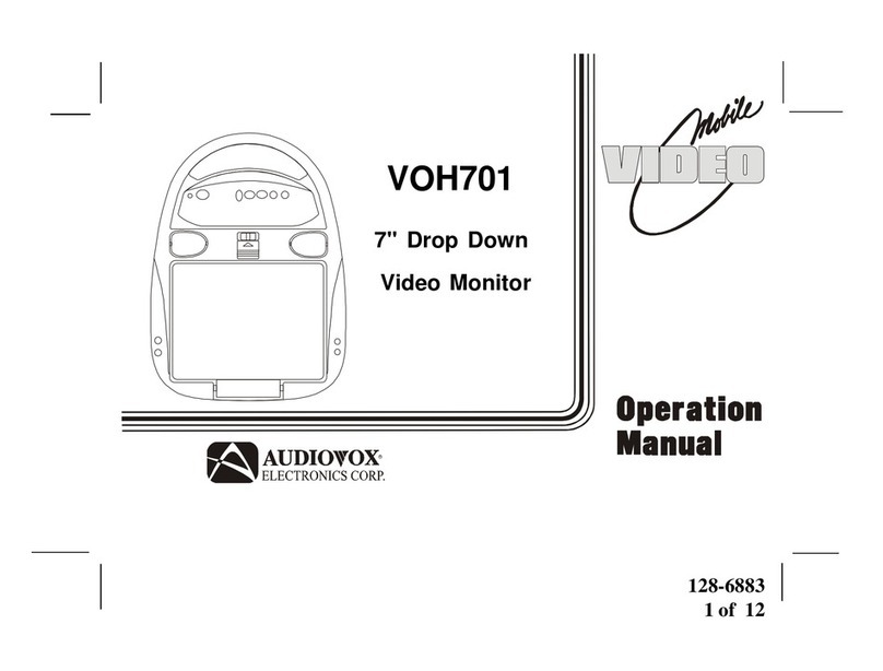 Audiovox VOH701 - VOH 701 - LCD Monitor Operation manual
