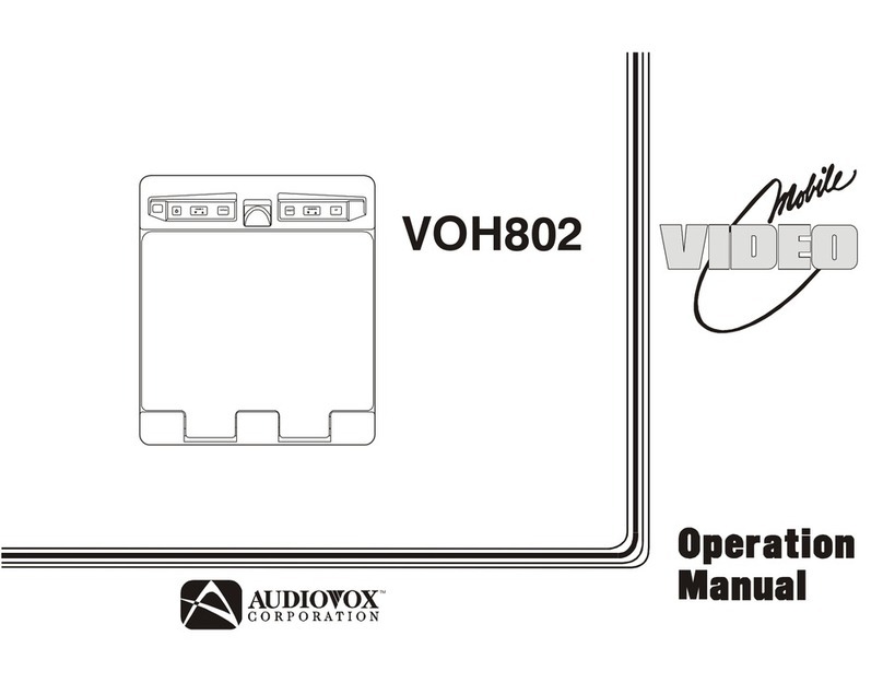 Audiovox VOH802 - VOH 802 - LCD Monitor User manual