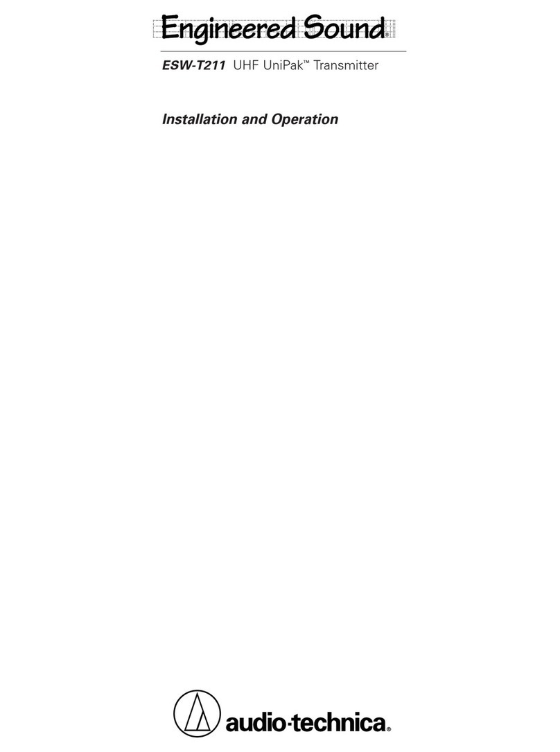 Audio Technica ESW-T211 Owner's manual