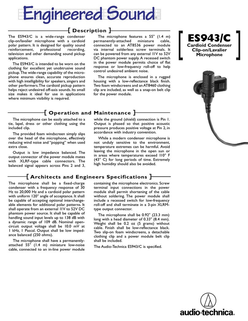 Audio Technica ES943 Manual