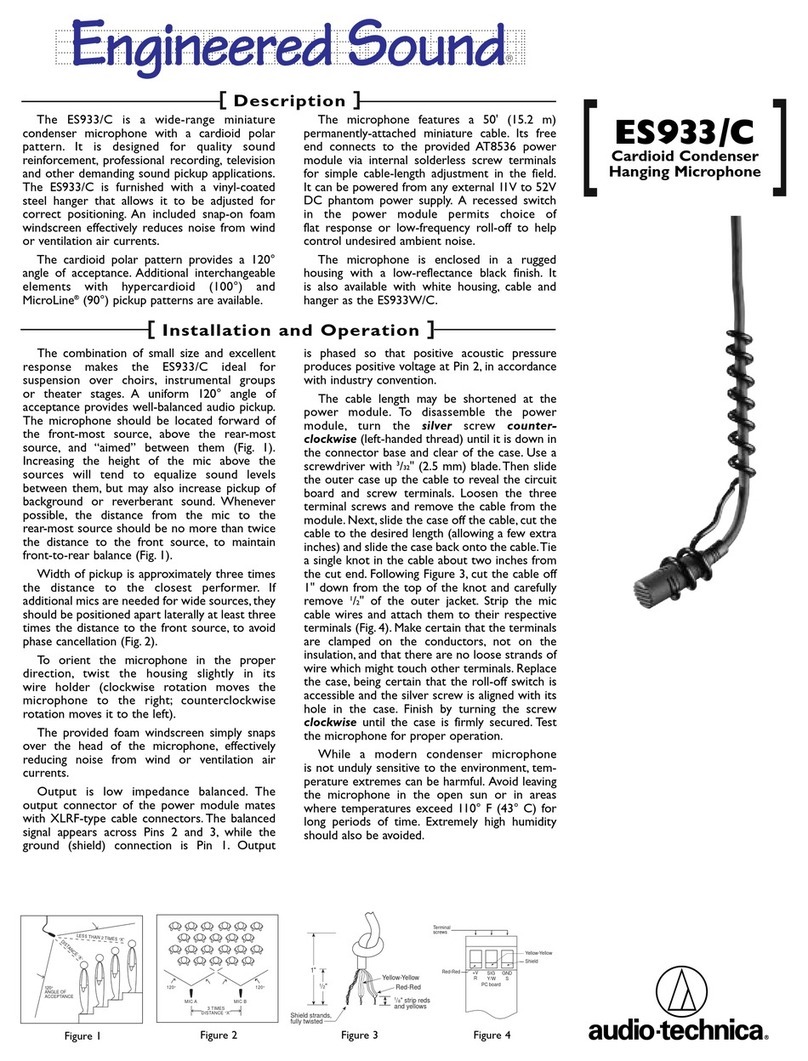Audio Technica ES933 Owner's manual