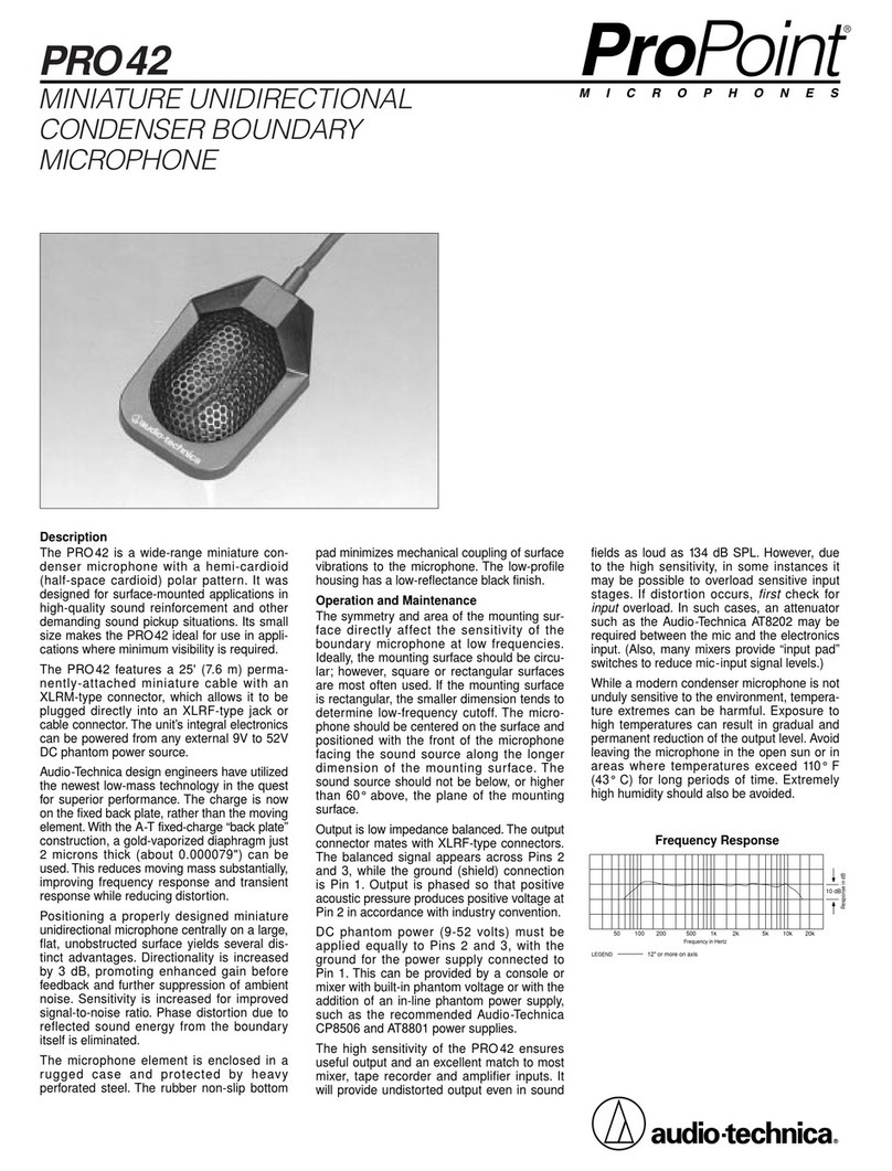 Audio Technica C70_convertible Specifications