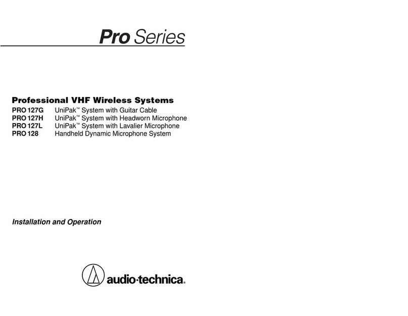 Audio Technica PRO 127G Owner's manual Audio Technica PRO 127G Owner's manual