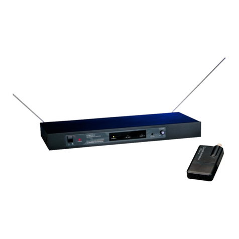 Audio Technica ATW-1127 Installation and operation