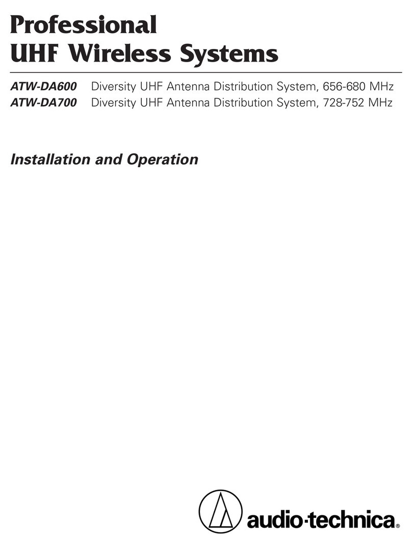 Audio Technica ATW-DA600 Owner's manual