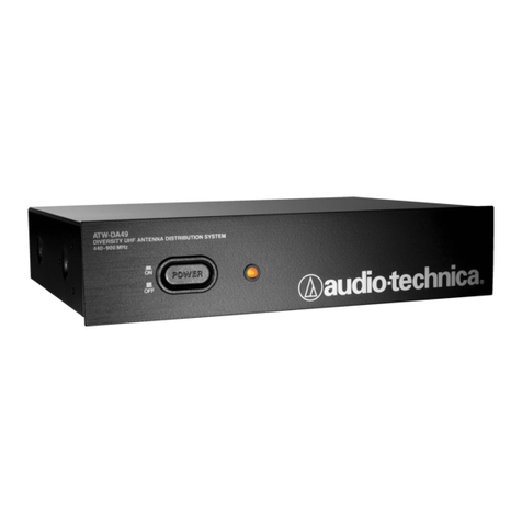 Audio Technica ATW-DA49 Installation and operation Audio Technica ATW-DA49 Installation and operation