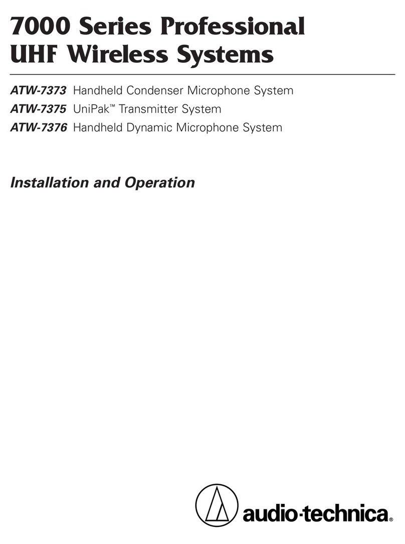 Audio Technica ATW-7373 Owner's manual
