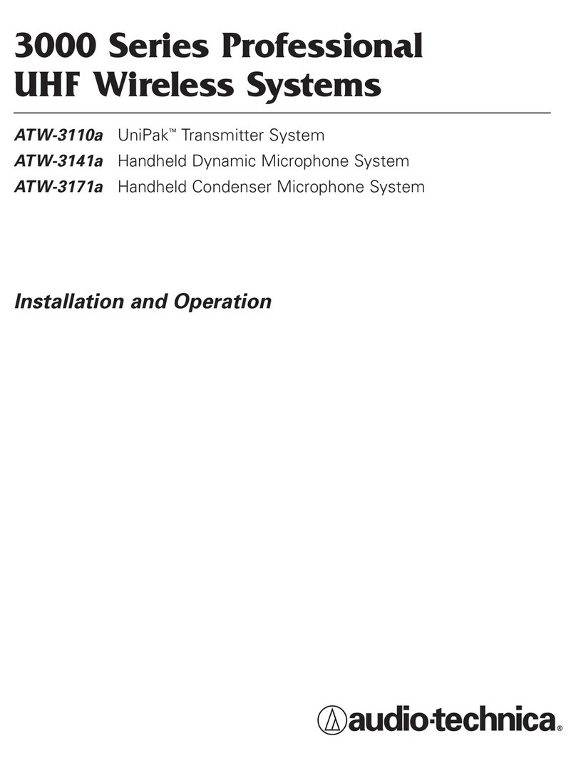 Audio Technica ATW-3110A Owner's manual