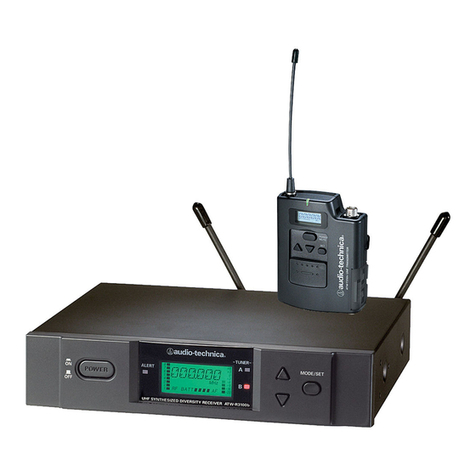 Audio Technica ATW-3110 Installation and operation Audio Technica ATW-3110 Installation and operation