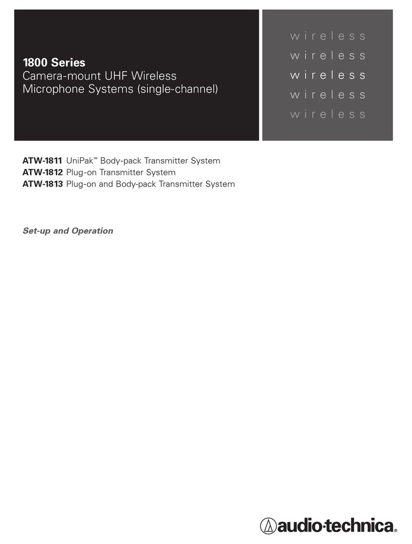 Audio Technica ATW-1811 Setup and operation
