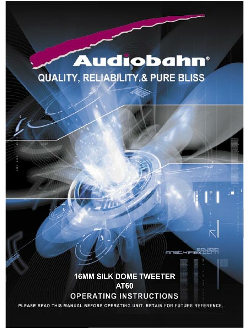 AudioBahn AT60 operating instructions