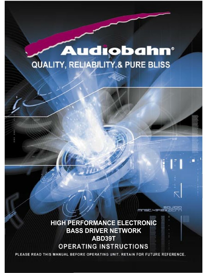 AudioBahn ABD39T operating instructions