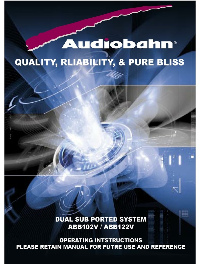 AudioBahn ABB102V operating instructions
