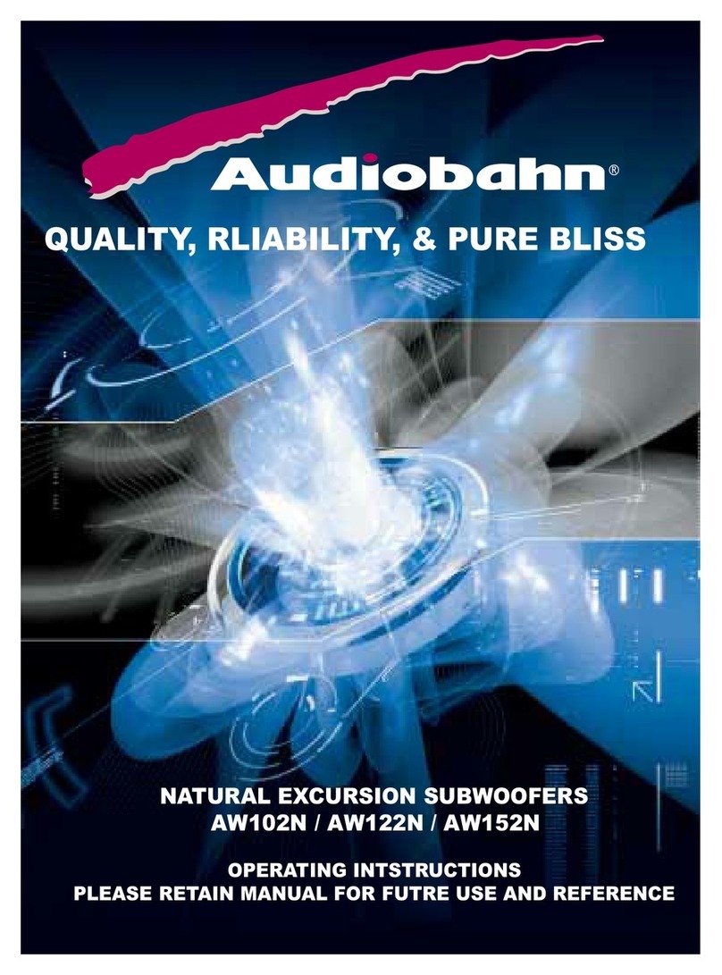 AudioBahn AW102N operating instructions