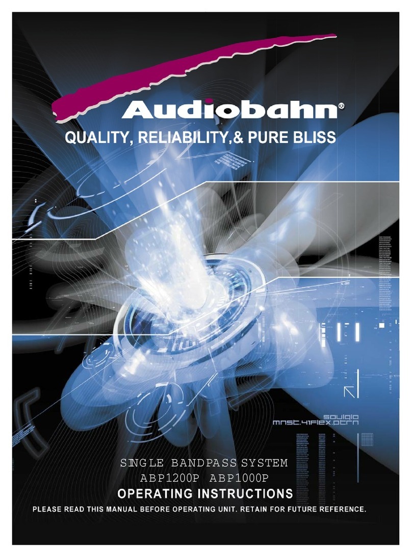 AudioBahn ABP1000T operating instructions AudioBahn ABP1000T operating instructions
