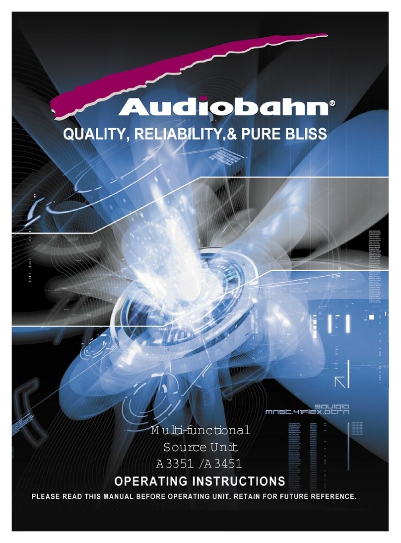 AudioBahn A3451 operating instructions