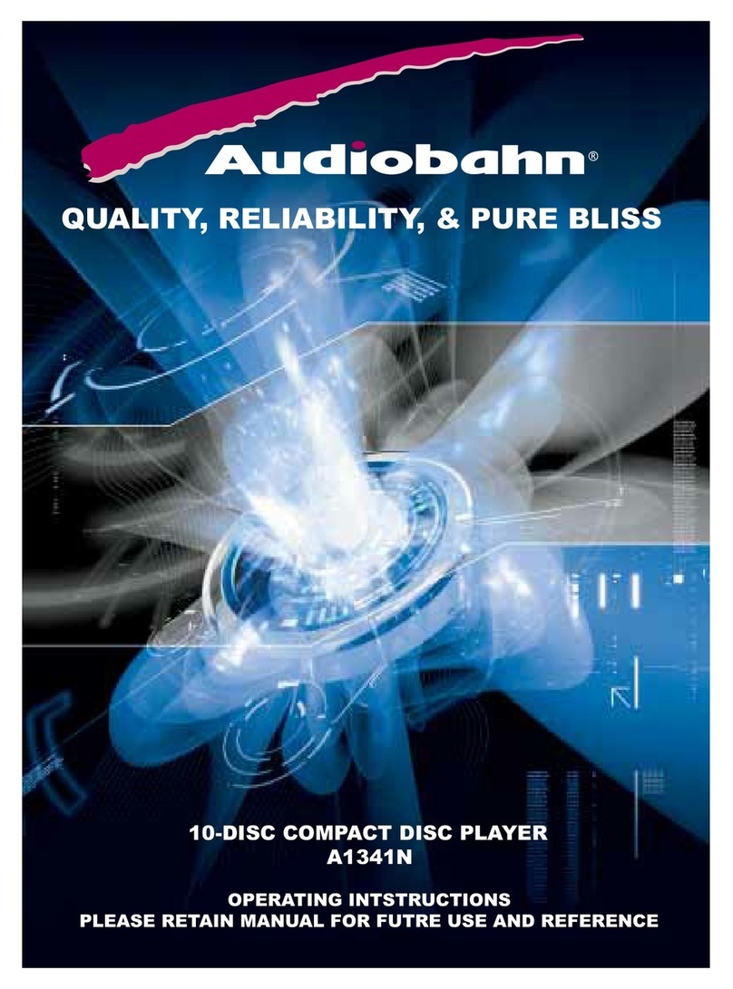 AudioBahn A1341N User manual