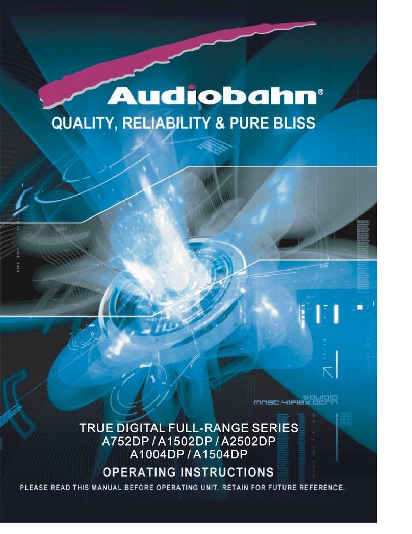 AudioBahn A1004DP User manual AudioBahn A1004DP User manual