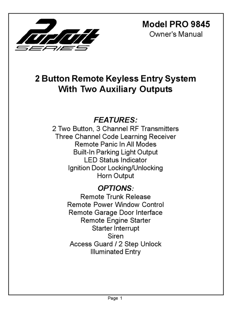 Audiovox PRO9845A User manual