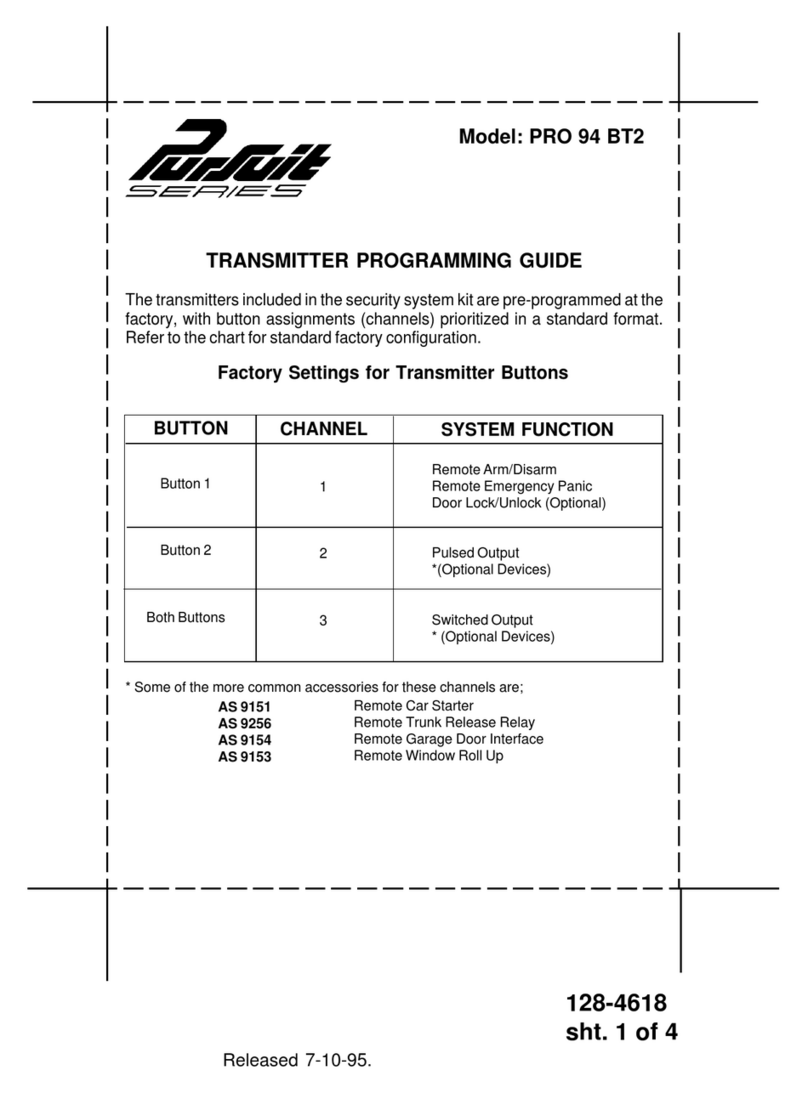Audiovox PRO94BT2 Operating instructions