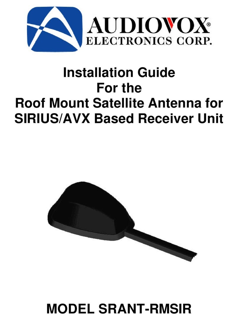 Audiovox SRANT-RMSIR installation guide