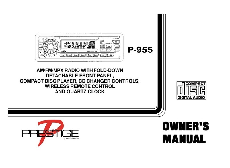 Audiovox Prestige P-955 User manual