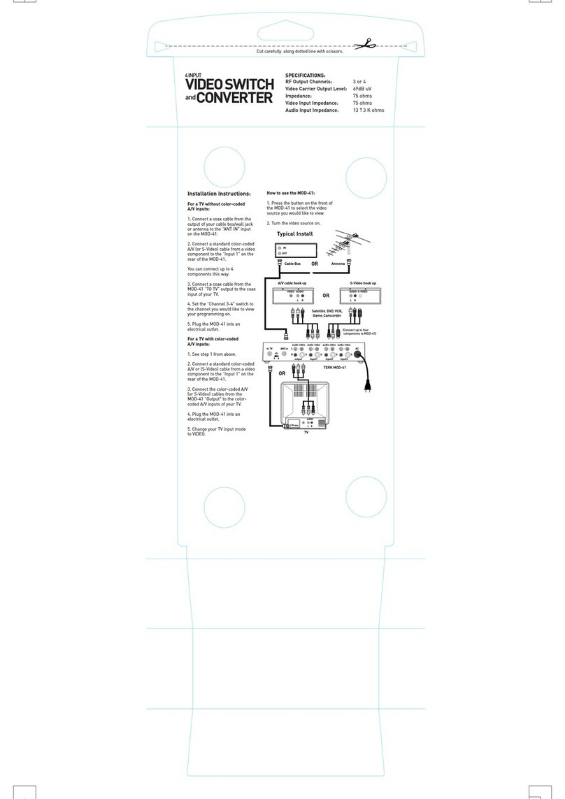 Audiovox MOD41 User manual