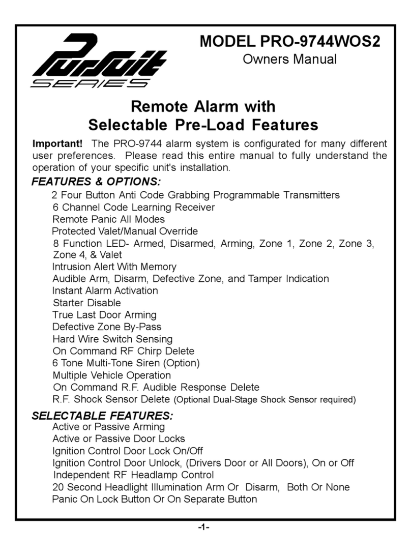 Audiovox Pursuit PRO-9744WOS2 User manual