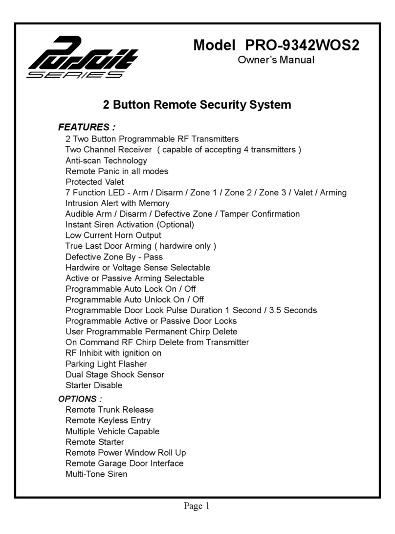 Audiovox Pursuit PRO-9342WOS2 User manual Audiovox Pursuit PRO-9342WOS2 User manual